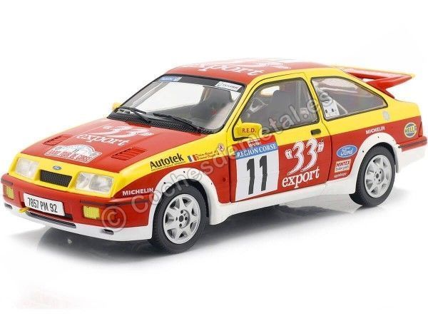 Cochesdemetal.es 1987 Ford Sierra RS Cosworth Nº11 Auriol/Occelli Rallye Tour de Corse 1:18 Solido S1806103