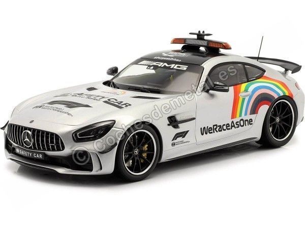 Cochesdemetal.es 2020 Mercedes-Benz AMG GT-R "Safety Car Fórmula 1" Gris Metalizado 1:18 Minichamps 155036092