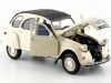 Cochesdemetal.es 1982 Citroen 2CV 6 Charleston Beige 1:24 Welly 24009