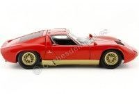 Cochesdemetal.es 1968 Lamborghini Miura P400S Rojo/Dorado 1:18 Kyosho 08316R