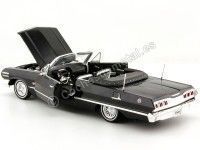 Cochesdemetal.es 1963 Chevrolet Impala Convertible Tuning Negro 1:24 Welly 22434