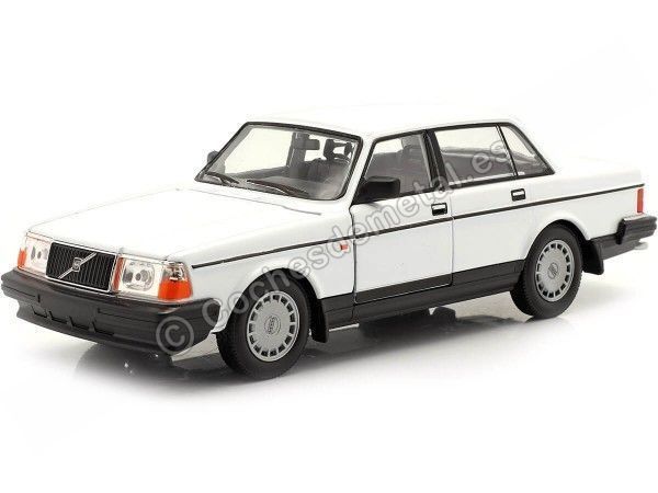 Cochesdemetal.es 1986 Volvo 240 GL Blanco 1:24 Welly 24102