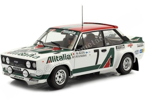 Cochesdemetal.es 1978 Fiat 131 Abarth Nº7 Alen/Kivimäki Rallye Acrópolis 1:24 IXO Models 24RAL003B