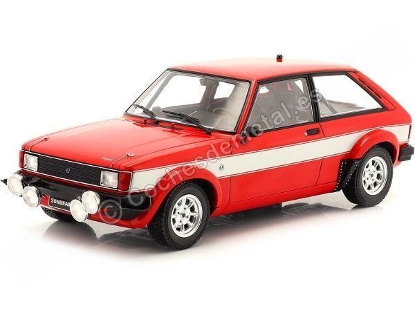 Cochesdemetal.es 1980 Talbot Sunbean Lotus Rojo/Blanco 1:24 WhiteBox 124090