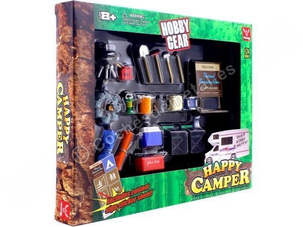 Cochesdemetal.es Set de Accesorios para Acampada 1:24 Hobby Gear 18430
