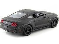 Cochesdemetal.es 2015 Ford Mustang GT Negro Mate 1:24 Welly 24062