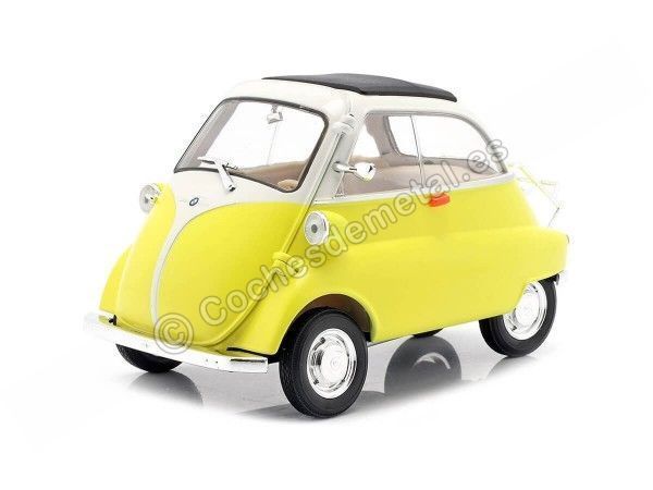 Cochesdemetal.es 1954 BMW Isetta 250 Amarillo/Blanco 1:18 Welly 24096