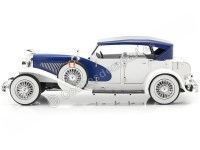 Cochesdemetal.es 1934 Duesenberg Phaeton II SJ Azul/Blanco 1:18 Greenlight 13589