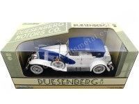 Cochesdemetal.es 1934 Duesenberg Phaeton II SJ Azul/Blanco 1:18 Greenlight 13589
