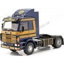Cochesdemetal.es 1987 Camión Scania 143 Topline ASG Azul/Amarillo 1:18 MC Group 18238