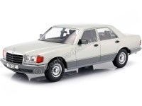 Cochesdemetal.es 1985 Mercedes-Benz Clase-S (W126) S-Class Gris Plateado 1:18 MC Group 18185