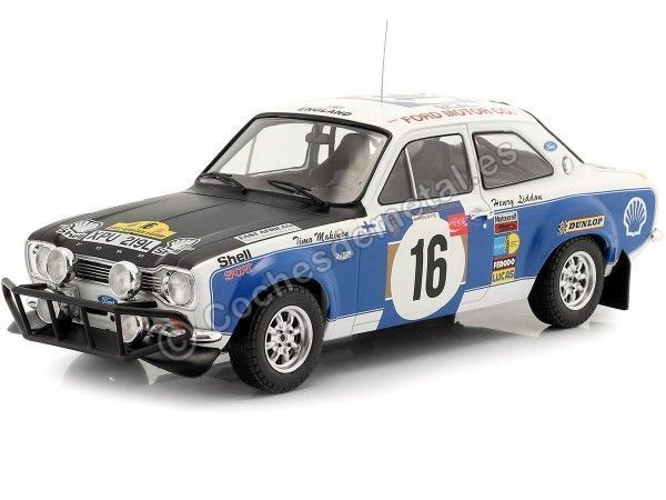 Cochesdemetal.es 1973 Ford Escort MK1 RS 1600 Nº16 Makinen/Liddon Safari Rally 1:18 IXO Models 18RMC075D