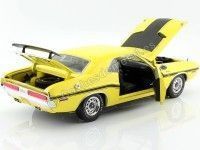 Cochesdemetal.es 1970 Dodge Challenger R/T 383 Magnum "NCIS" Amarillo/Negro 1:18 Greenlight 12845