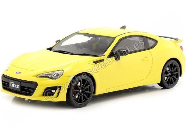 Cochesdemetal.es 2017 Subaru BRZ GT Amarillo 1:18 Kyosho Samurai KSR18027Y