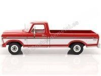 Cochesdemetal.es 1975 Ford F-100 Pickup con Cubierta Deluxe Rojo/Blanco 1:18 Greenlight 13620