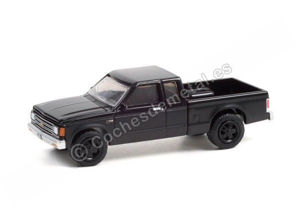 Cochesdemetal.es 1988 Chevrolet S-10 Extended Cab "Black Bandit Series 25" 1:64 Greenlight 28070C