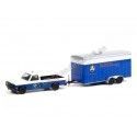 Cochesdemetal.es 1987 Chevrolet M1008 Emergencias New York + Remolque de Comunicaciones "Hitch & Tow Series 22" 1:64 Greenlig...