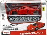 Cochesdemetal.es 2006 Enzo Ferrari Rojo "Metal Kit" 1:24 Maisto 39964 En Liquidación