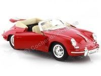 Cochesdemetal.es 1958 Porsche 356B Cabrio Rojo 1:24 Welly 29390