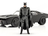 Cochesdemetal.es 2022 Batmobile Con Luces y Figura de Batman "The Batman" Negro 1:18 Jada Toys 32504/253216002