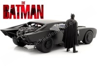 Cochesdemetal.es 2022 Batmobile Con Luces y Figura de Batman "The Batman" Negro 1:18 Jada Toys 32504/253216002