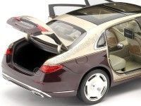 Cochesdemetal.es 2021 Mercedes-Benz Maybach S680 4Matic (Z223) Rojo Rubelita/Oro Kalahari 1:18 Dealer Edition B66961423