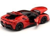 Cochesdemetal.es 2019 Ferrari SF90 Stradale Hybid Rojo 1:18 Bburago 16015