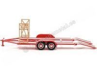 Cochesdemetal.es Carro Remolque "Busted Knuckle Garage" Rojo/Plata 1:18 GMP/ACME 18963