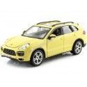 Cochesdemetal.es 2018 Porsche Cayenne Turbo Amarillo 1:24 Bburago 21056