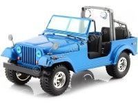 Cochesdemetal.es 2000 Jeep Wrangler Sahara Azul Metalizado 1:24 Bburago 22033