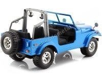 Cochesdemetal.es 2000 Jeep Wrangler Sahara Azul Metalizado 1:24 Bburago 22033