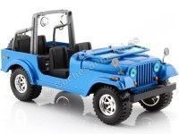 Cochesdemetal.es 2000 Jeep Wrangler Sahara Azul Metalizado 1:24 Bburago 22033