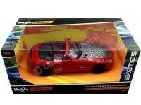 Cochesdemetal.es 2012 Mercedes-Benz SLS Roadster 6.3 AMG (C197) Custom Rojo/Carbono 1:24 Maisto Design 31370