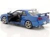 Cochesdemetal.es 1999 Nissan Skyline GT-R (R34) Azul Bayside 1:18 Solido S1804306