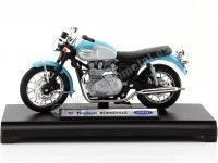 Cochesdemetal.es 2002 Triumph Bonneville Azul 1:18 Welly 12171