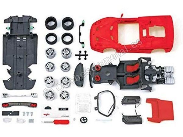 Cochesdemetal.es 1995 Ferrari F50 Coupe Rojo "Metal Kit" 1:24 Maisto 39923
