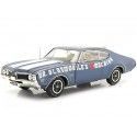 Cochesdemetal.es 1969 Oldsmobile Cutlass 442 W-30 Azul Trofeo 1:18 Auto World AMM1235