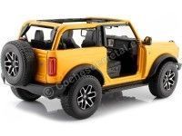 Cochesdemetal.es 2021 Ford Bronco Badlands Sin Puertas Amarillo 1:18 Maisto 31457