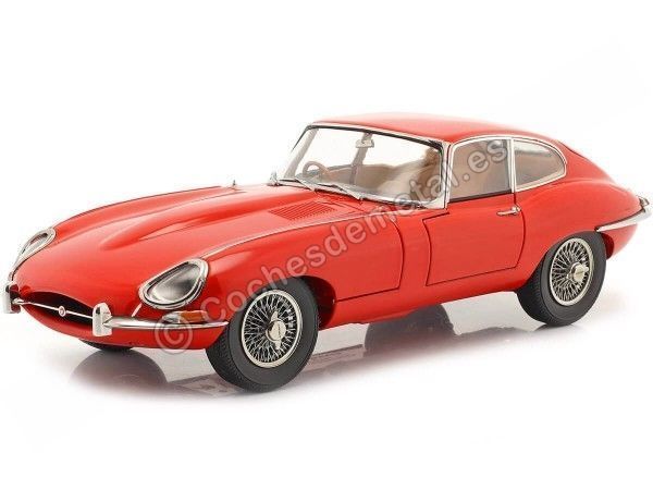 Cochesdemetal.es 1961 Jaguar E-Type Coupe Rojo 1:18 Kyosho 08954