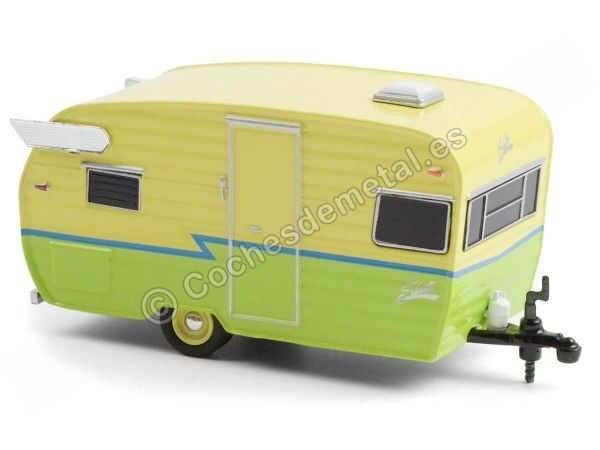 Cochesdemetal.es 1962 Caravana Shasta Airflyte "Hitched Homes Series 9" 1:64 Greenlight 34090E