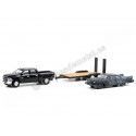 Cochesdemetal.es 1958 Plymouth Fury Chamuscado + 2018 Dodge Ram 2500 + Remolque Christine "Hollywood Hitch&Tow Series 9" 1:64...