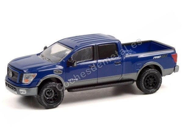 Cochesdemetal.es 2018 Nissan Titan XD Pro-4X Lifted "All-Terrain Series 12" 1:64 Greenlight 35210C