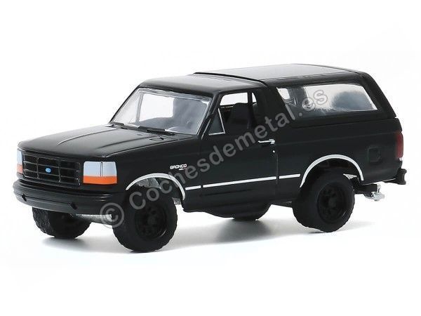 Cochesdemetal.es 1994 Ford Bronco "Black Bandit Series 23" 1:64 Greenlight 28030F