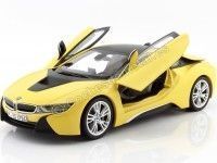 Cochesdemetal.es 2014 BMW i8 Edrive Speed ​​Yellow 1:18 Paragon Modèles 97087