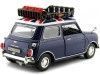 Cochesdemetal.es 1961 Morris Mini Cooper con Baca Azul 1:18 Motor Max 79741