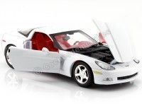 Cochesdemetal.es 2005 Chevrolet Corvette (C6) Blanco 1:24 Motor Max 73270