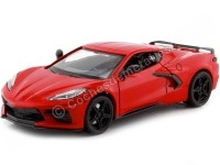 Cochesdemetal.es 2020 Chevrolet Corvette Stingray C8 Rojo 1:24 Motor Max 79360