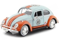 Cochesdemetal.es 1966 Volkswagen Beetle Nº48 Gulf 1:24 Motor Max 79655