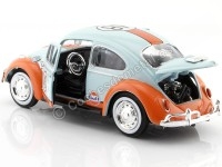 Cochesdemetal.es 1966 Volkswagen Beetle Nº48 Gulf 1:24 Motor Max 79655