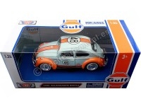 Cochesdemetal.es 1966 Volkswagen Beetle Nº48 Gulf 1:24 Motor Max 79655